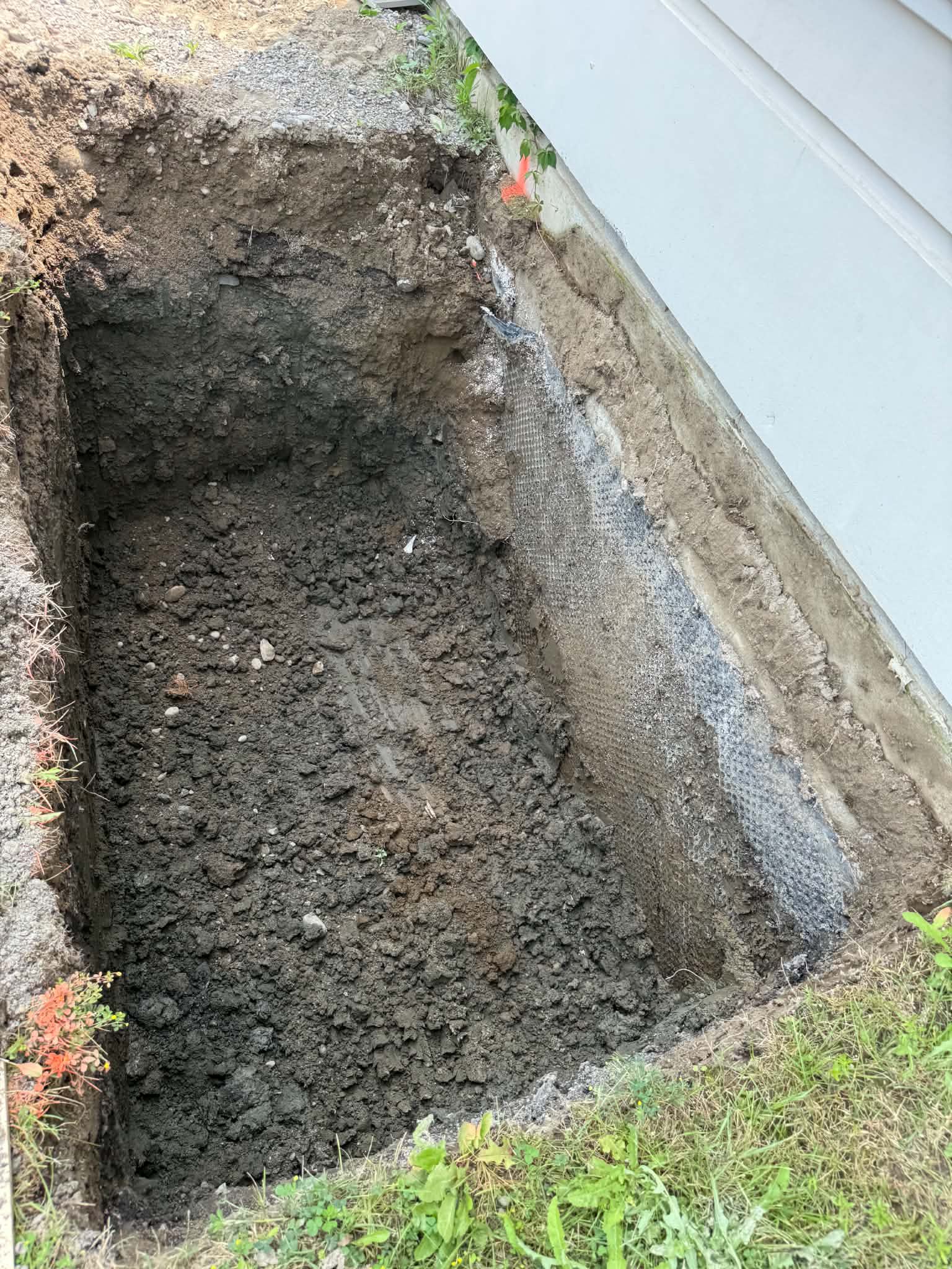 Final drainage and waterproofing project photo