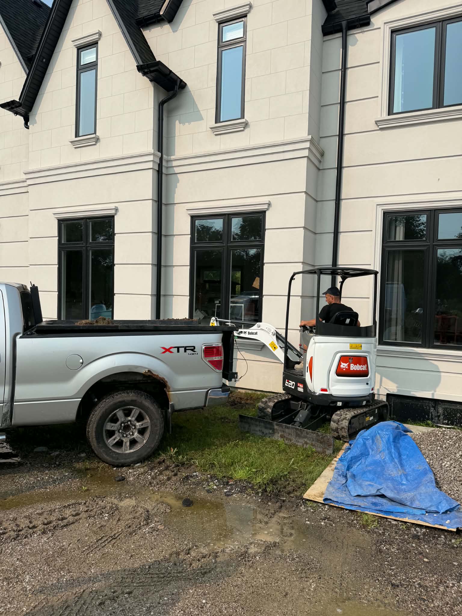 Exterior waterproofing installation