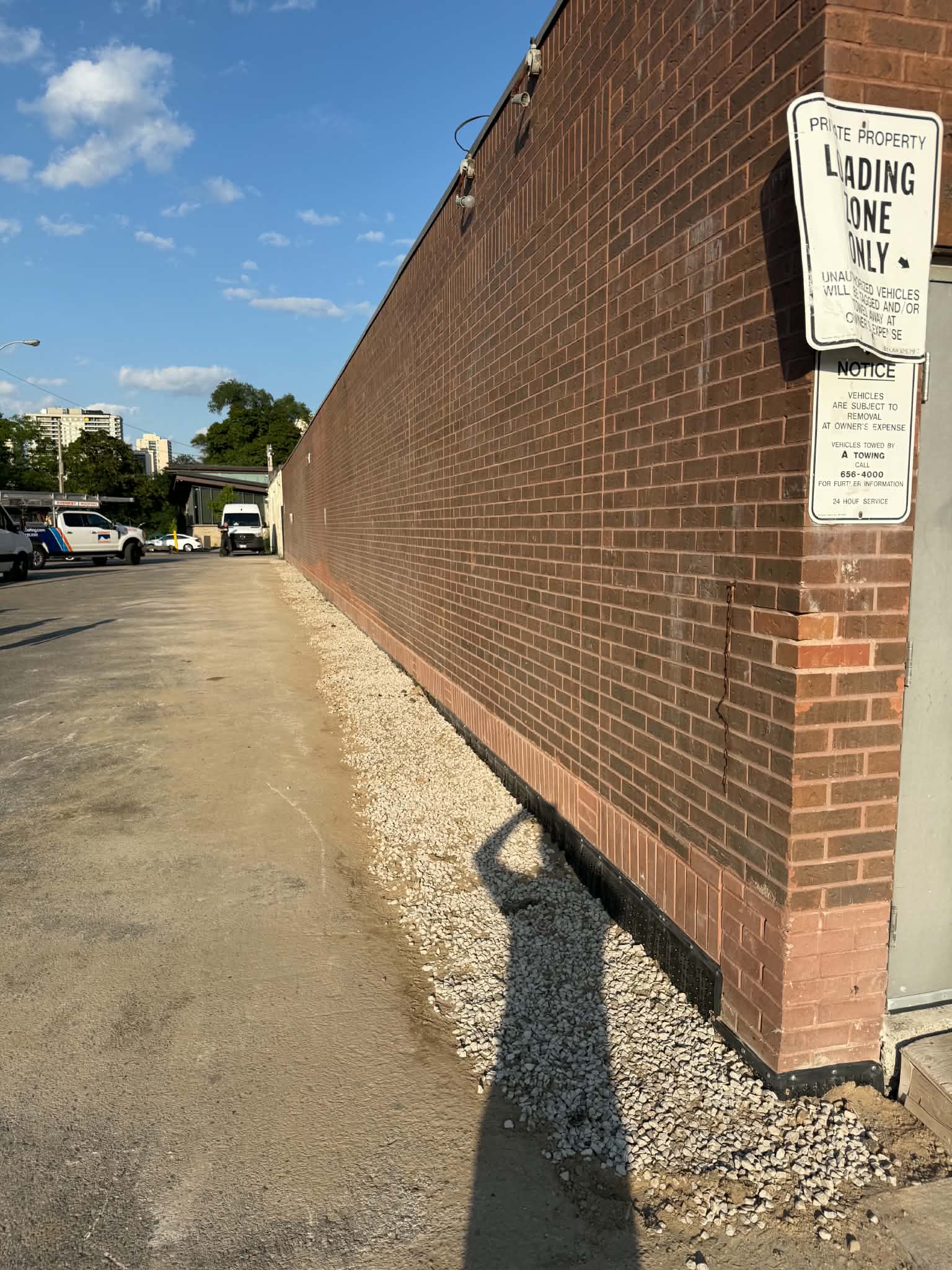 Concrete drain and foundation work
